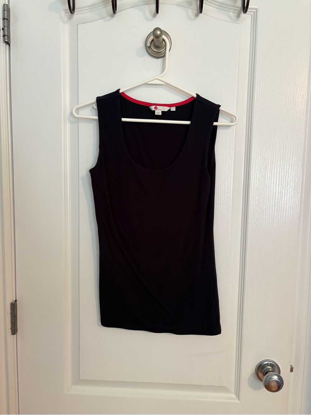 Biden Scoop Neck Tank Top - Navy